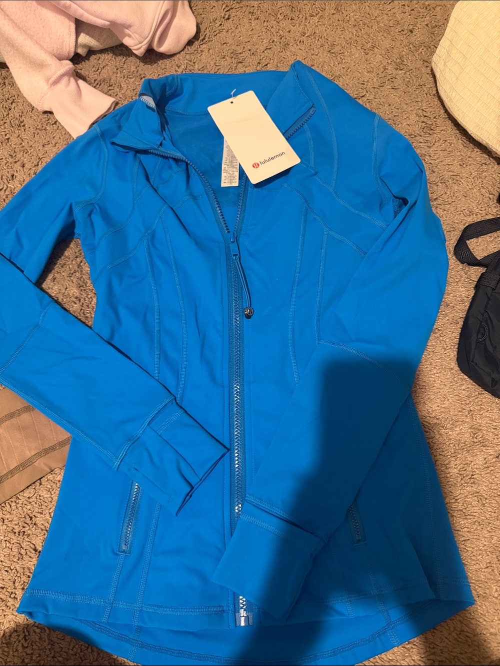 lululemon athletica Bright Blue Zip Jacket